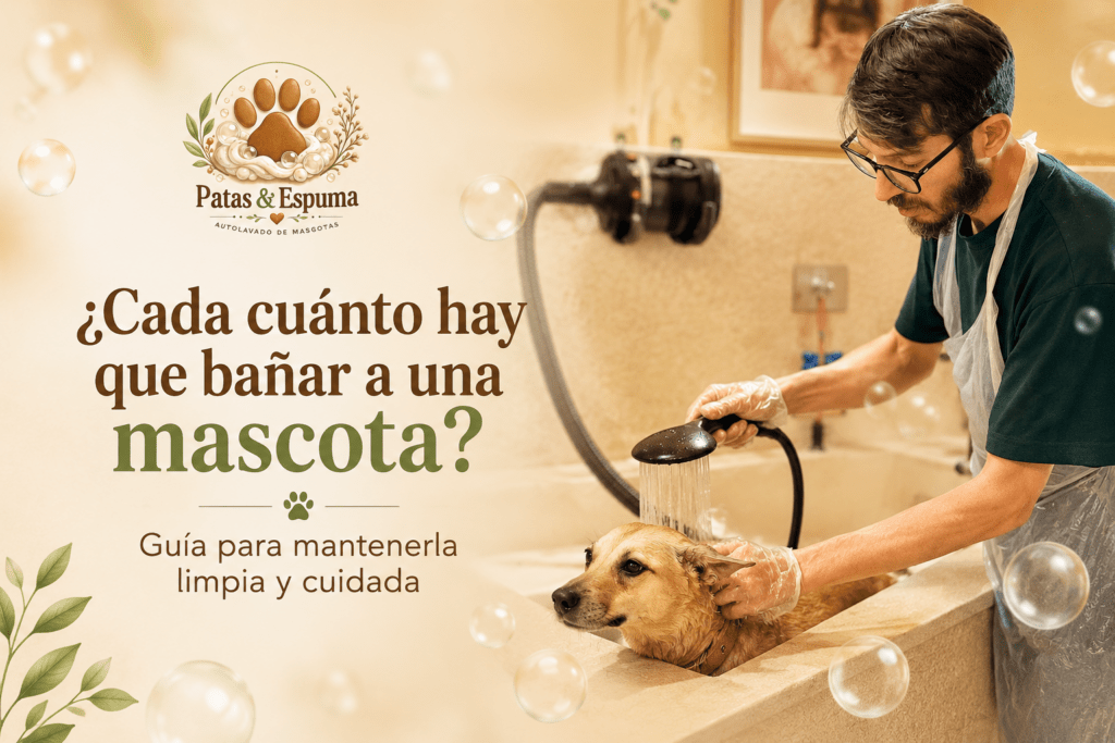 Baño de mascotas en Patas & Espuma Zaragoza